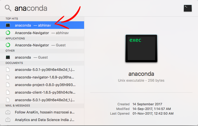 Anaconda Command Line Mac